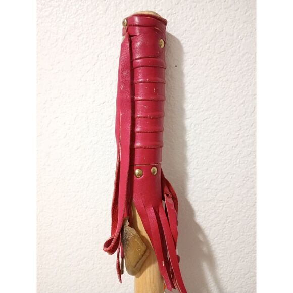 Native American Yokuts Footprint Central Valley California Walking Stick Cane - Picture 4 of 15